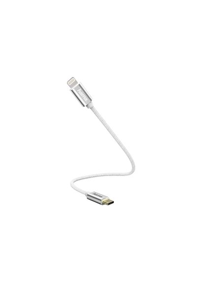 Hama Cablu de date Hama 187209, USB-C - Lightning, 0.2m (Alb)