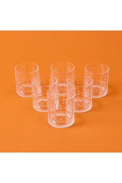 Evidea Arow Vanni 6-Piece Glass Water Glass - Transparent - 450 ml