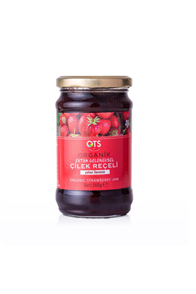 Öts Organik ve Şekersiz Çilek Reçeli 360gr