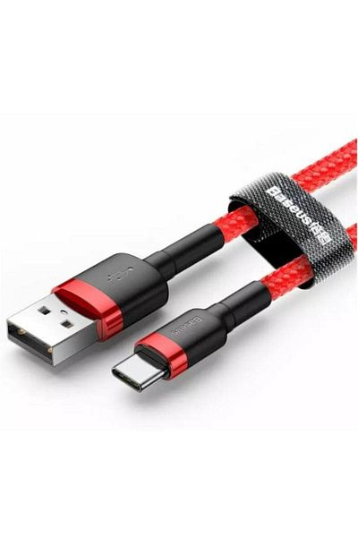 Baseus Data cable Baseus Coffee, USB to USB-C, Quick Charge, 3A, 1m (Red)