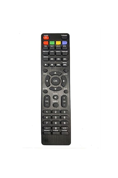 Bogadini Dedicated Remote Control For Nei LED, LCD, Plasma Televisions, Compatible, Black