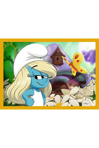 Trefl Trefl 4in1 Puzzle The Smurfs Life In The Smurf Village