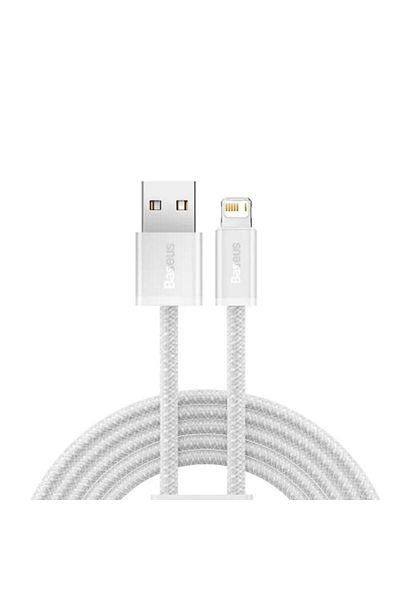 Baseus Cablu de alimentare și date Baseus Dynamic Series CALD000402, Încărcare rapidă, 2.4A, 1m, Alb