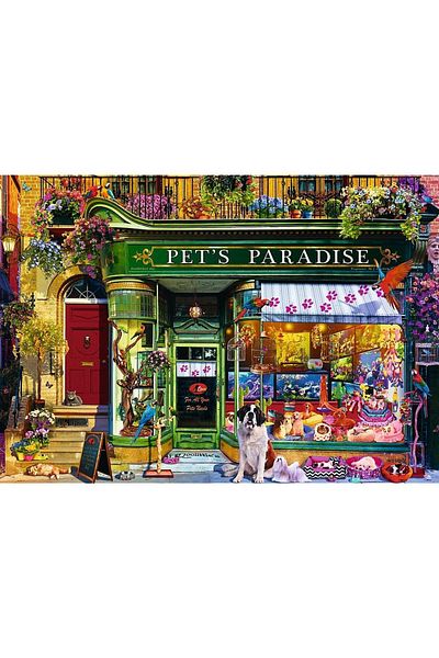 Trefl Trefl Premium Plus Puzzle - Tea Time, Animal Paradise, 1000 pieces