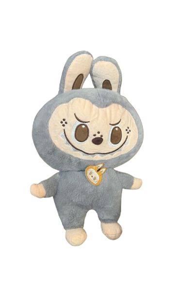 Sultan LaBubu plush figure, soft and fluffy, GREY, 25 cm, ZUBI