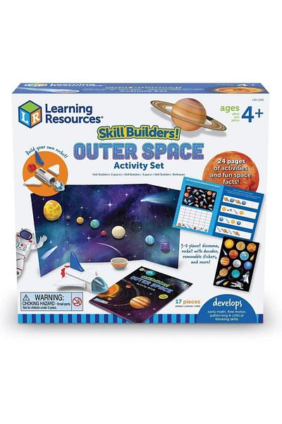 Learning Resources Set activitati educative Misiune in spatiu 9 piese puzzle si o racheta Learning Resources