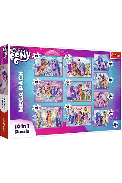 Trefl Trefl Puzzle 10 in 1 My Little Pony, Sparkling Ponies, 20/35/48 pieces