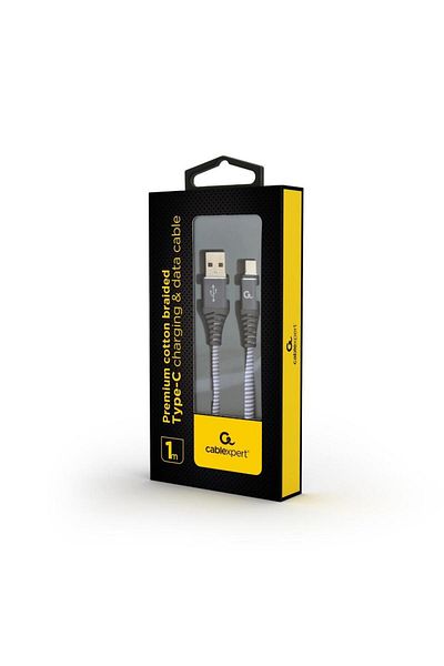 Gembird Premium cable USB 2.0 male to USB type C male, 1m, Cablexpert, for data and charging, 2.1A