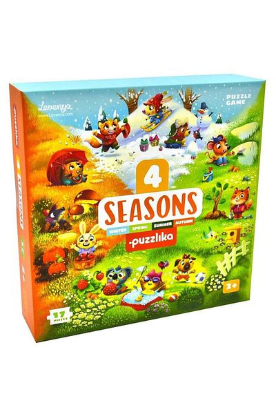 CUBIKA Puzzle 4 Amazing Seasons, Cardboard, 17 pieces