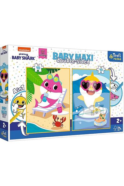 Trefl Puzzle Trefl Primo Baby Maxi, Baby Shark, 2x10 pieces