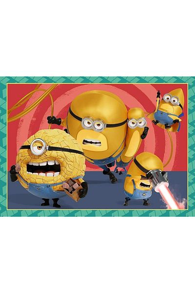 Trefl Puzzle Trefl 4 in 1 Despecable me 4, Minionii trazniti, 35/48/54/70 piese