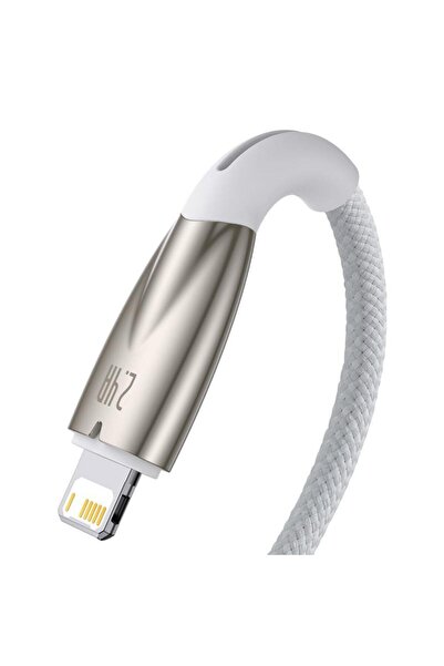 Baseus Baseus Glimmer charging and data transfer cable, USB/Lightning, 2.4A, 1m, White