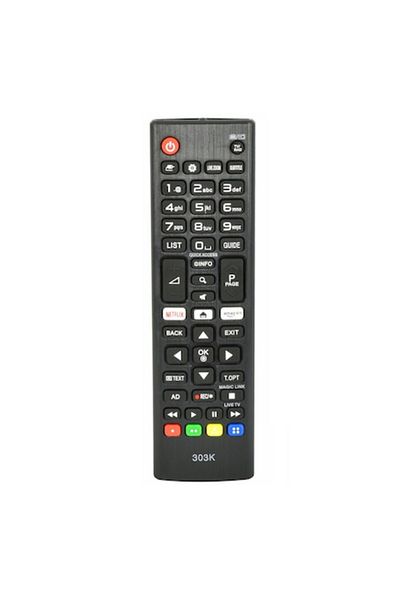 Bogadini Universal Remote Control For Lg Lcd/led 303k, Plug & Play, Compatible, Black