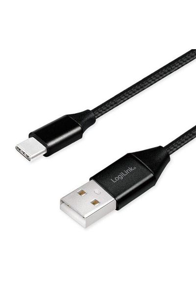 LogiLink Logilink data cable, CU0139, USB 2.0 (T) to USB 2.0 Type-C (T), 0.3m, Premium, Black
