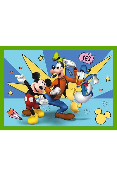 Trefl Trefl 4 in 1 puzzle, Disney Mickey Mouse, Mickey and friends, 12/15/20/24 pieces