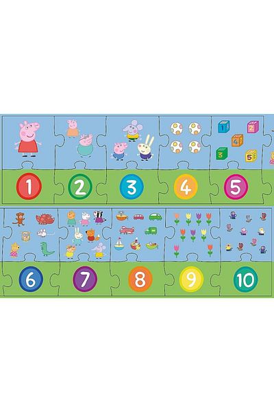 Trefl Trefl Educational Puzzle Peppa Pig, Numbers, 20 pieces