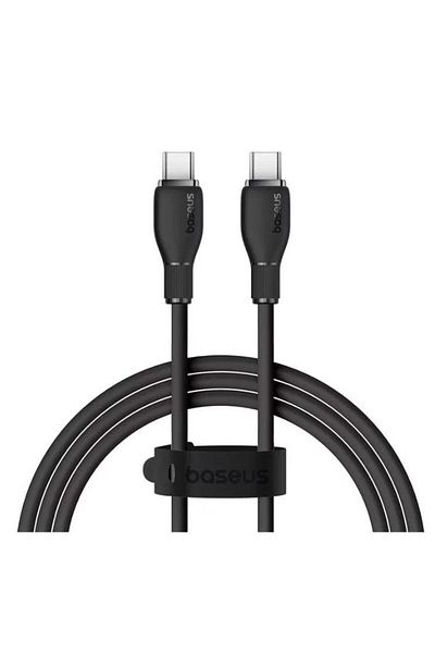 Baseus Baseus Pudding Series data cable, 100W, USB-C to USB-C, Fast Charging, 1.2 meters (Black)
