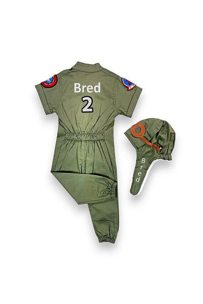 Mum Design Gifts زي الطيار بأكمام قصيرة من TOP-GUN