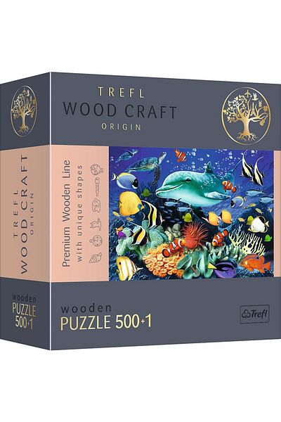 Trefl Trefl Wood Craft wooden puzzle, Marine life, 500+1 pieces