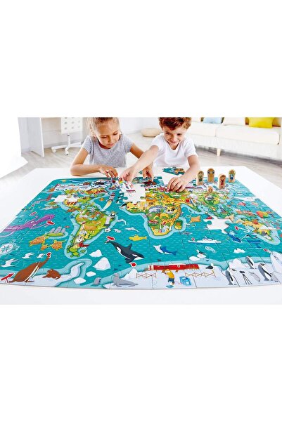 Hape Hape 2-in-1 Puzzle - World Tour