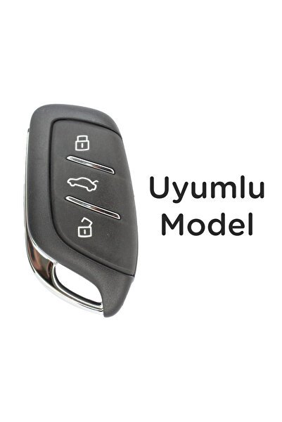 Mavi Keys Mg Hs Zs Smart 3 butoane din piele, metal, husă de protecție pentru telecomandă, culoare gri