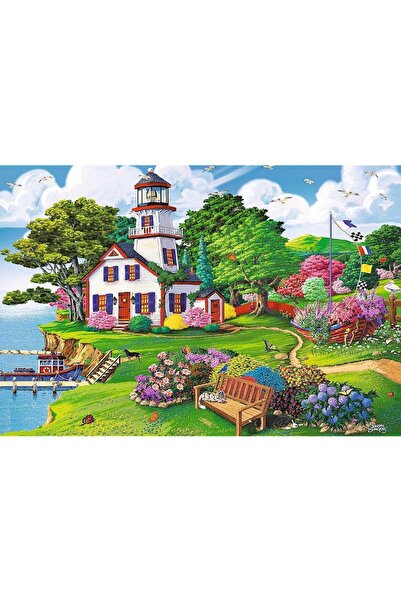 Trefl Trefl Wood Craft dřevěné puzzle, Přístav v létě, 500+1 dílků