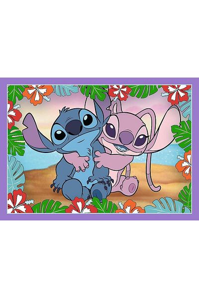 Trefl Trefl 4 In 1 Puzzle, Disney Stitch, Enchanted Day