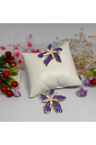 ısıkkonya Stainless Star Stylish Earrings Suitable for Daily Use [Allergy-Free Product]