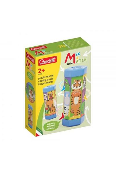 quercetti Puzzle Quercetti Tubo Mix Match Animals