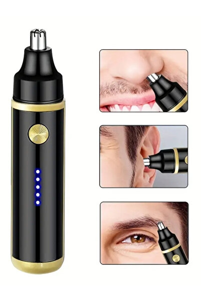 NaturalCharm USB Şarjlı Burun Kulak Tüy Kesme ve Kaş Şekillendirme Cihazı 500mAh Lityum Pil