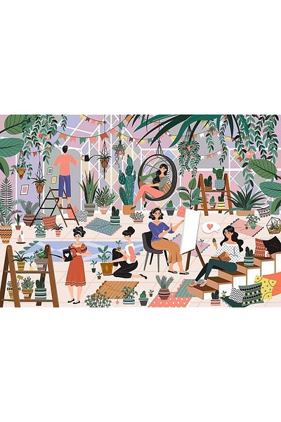 Trefl Trefl UFT Vibe Botanic Puzzle, 1500 pieces
