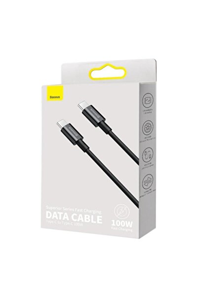 Baseus Cablu de Date si Incarcare Baseus Superior Series CATYS-C01, 2m, 100W, Negru