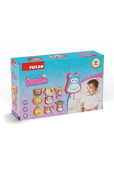 PUEDO TOYS Baby foam puzzle, 21 pieces