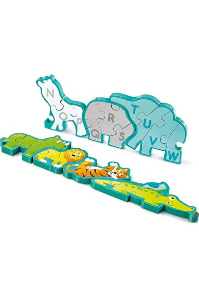 Hape Hape 2 in 1 Alphabet and Animals Puzzle, 26 pieces