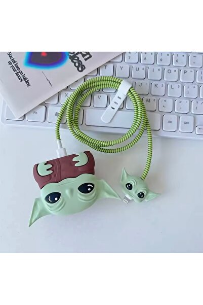 daystar İphone 18w/20w Uyumlu Şarj Aleti Kılıfı, Baby Şarj Kablo Koruyucu, Şarj Koruyucu Kılıf