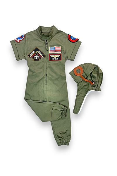 Mum Design Gifts زي الطيار بأكمام قصيرة من TOP-GUN