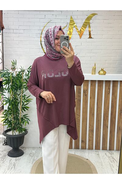 Meryemce Butik Asymmetrical Modal Tunic
