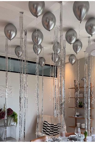 PartyPoo Bride to Be 10 Metallic Silver Balloon Set – Bachelorette and Stylish Party Decorations