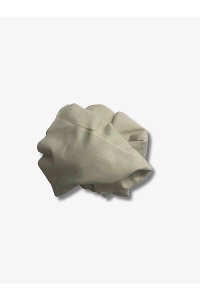 Yiğit Kumaş Cream Camisole (Ribbed Ribbed) Fabric, Piece 120X130 cm