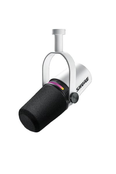 Shure ميكروفون بودكاست لاسلكي MV7+ - USB/XLR ديناميكي مع لوحة لمس وتحكم تلقائي في المستوى