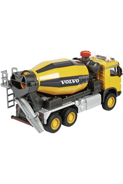 Majorette Betoniera Majorette - Volvo Truck Cement Mixer, 19 cm, cu lumini si sunete