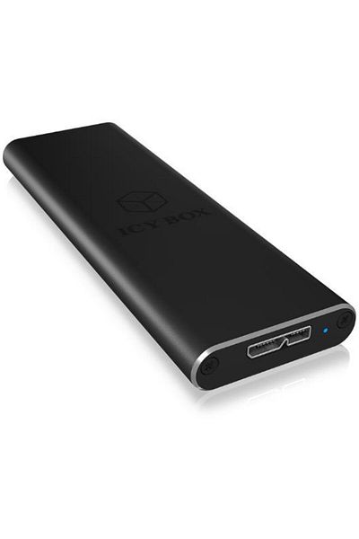 RaidSonic Adaptor Extern IcyBox IB-183M2, USB 3.0 la M.2 SSD 1.8", Negru