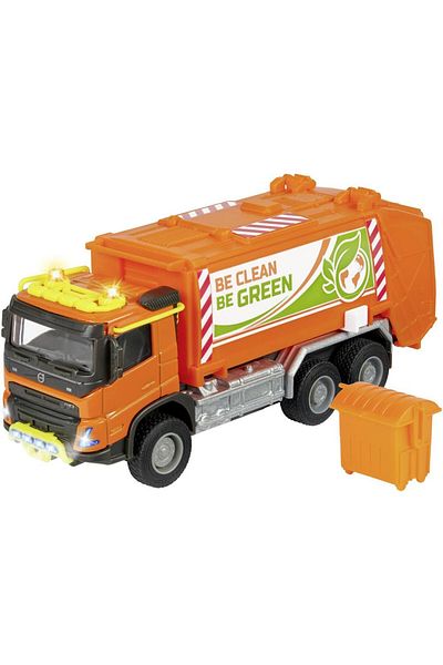 Majorette Majorette garbage truck - Volvo Truck Garbge Collector, 19 cm, with lights and sounds