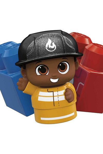 Mega Bloks Set de constructie Mega Bloks - First Builders, Freddy Firetruck, 6 piese