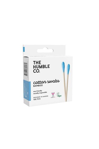 The Humble Co. Bamboo Ear Cleaning Swab 100 Pieces - Blue