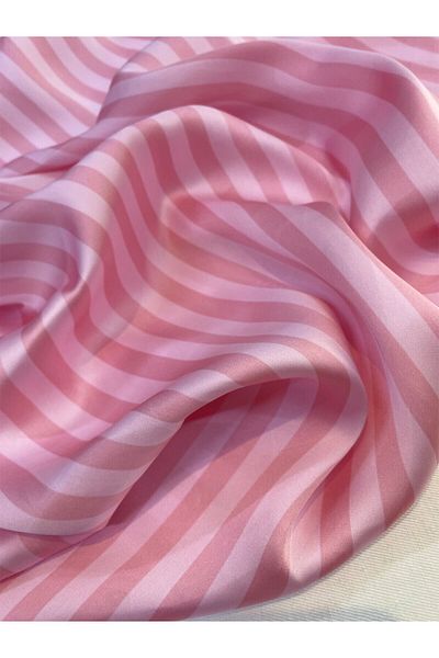 Yiğit Kumaş Striped Thin Satin Fabric