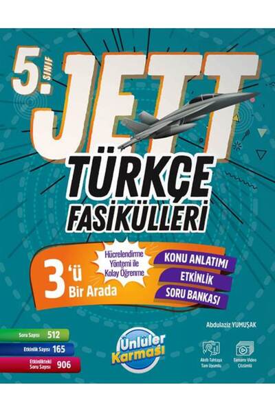 Ünlüler Karması Yayınları 5. Sınıf Türkçe Jett Soru Fasikülleri