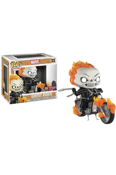 Funko Marvel Classic Ghost Rider with Bike Exclusive Pop! #33