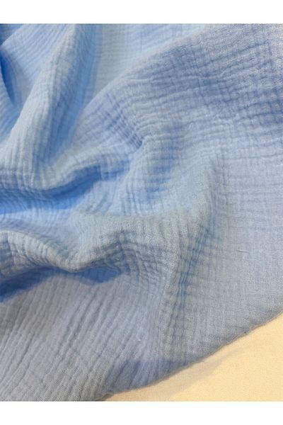 Yiğit Kumaş Baby Blue Muslin Fabric