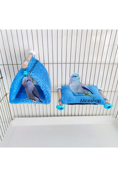 aliceshop Bird Bed and Tent for Budgie and Birds of Its Size Set of 2